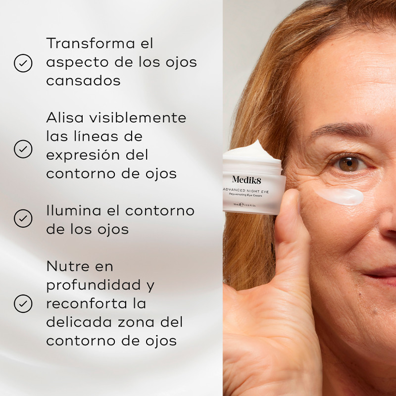 Medik8 Advanced Night Eye Crema Reparadora - Rejuvenecedora Contorno De Ojos – imagen 2