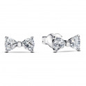 Small shiny bow earrings 293542C01