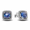 Bright Blue Halo Earrings 293551C01