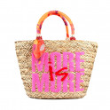 TWO-COLOR BASKET TYPE BAG