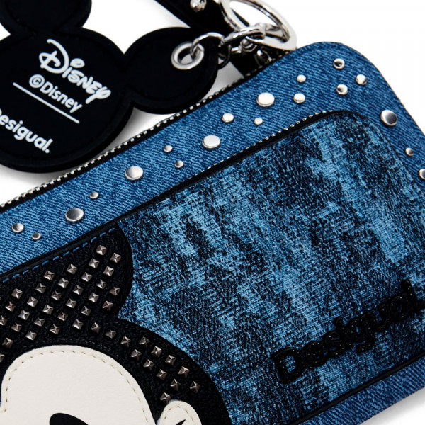 mickey-denim-edge-plain-wallet