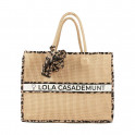 BOLSO CESTO PLAYA CON DETALLES EN ANIMAL PRINT