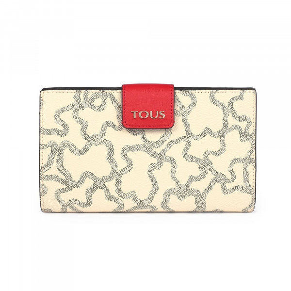 Portafoglio Tous M. Flat K Icon Multi-Beige