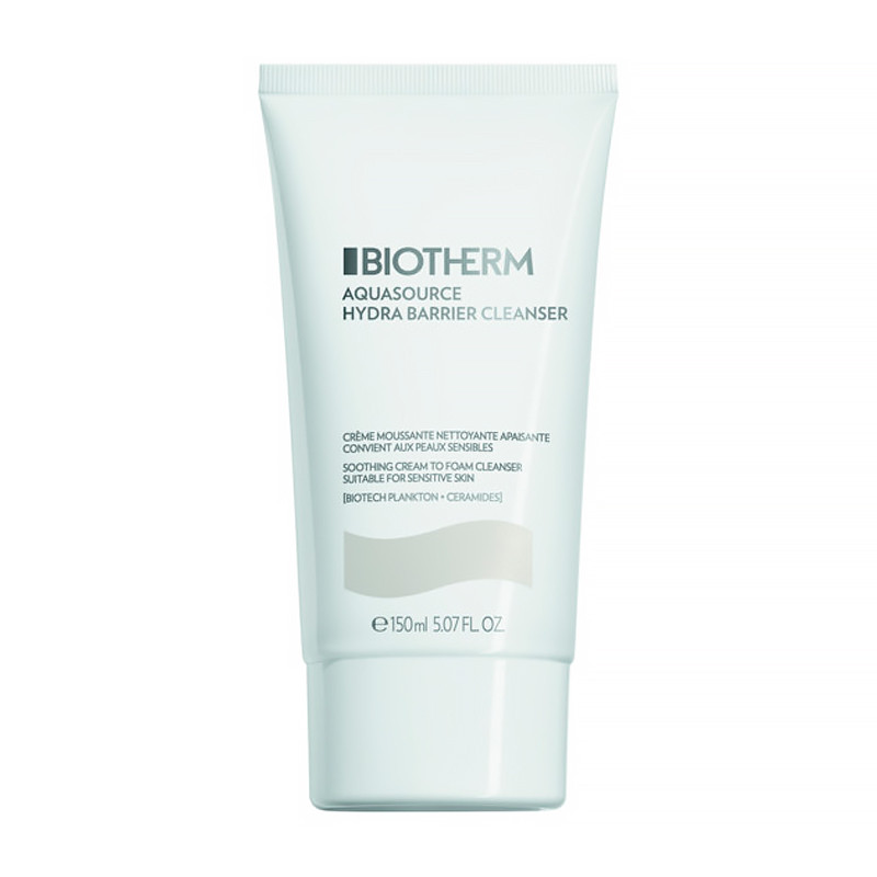 Biotherm Trattamenti Viso Aquasource Hydra Barrier Shooting Cream to Foam Cleanser Detergente viso