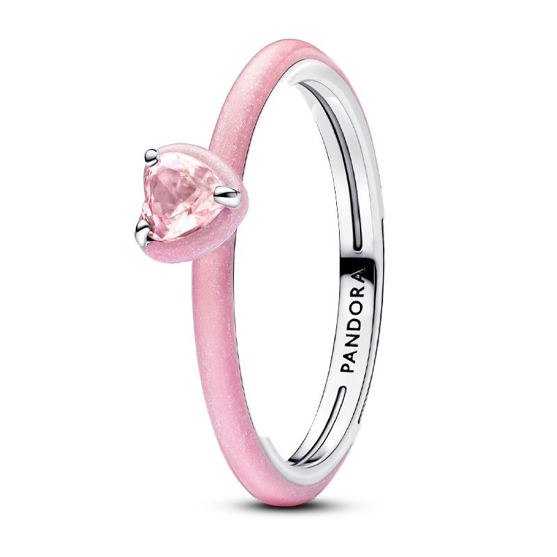 Pandora Pink Rings Chakra Heart Ring 193088C02