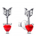 Murano Glass Heart and Arrow Earrings 293668C01