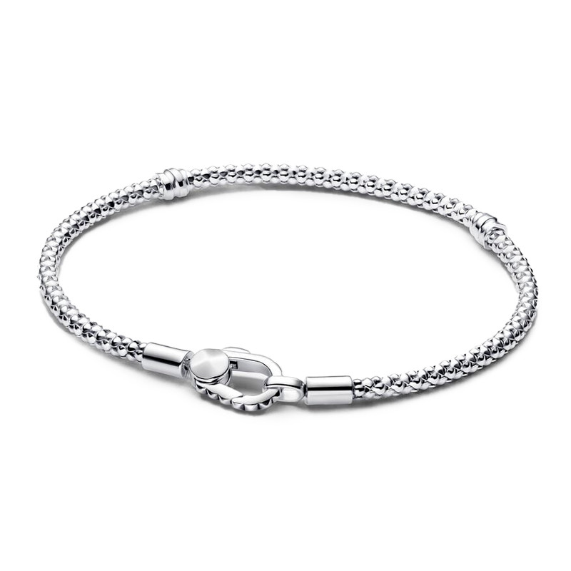 Pandora Armbänder Pandora Moments-Armband Mit Kette Und Nietenverschluss 593681C00