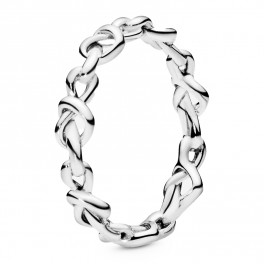 Ring aus Sterlingsilber mit geknoteten Herzen 198018 - Sabina
