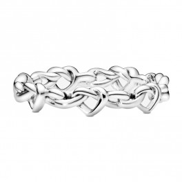 Knotted Hearts Sterling Silver Ring 198018 - Sabina