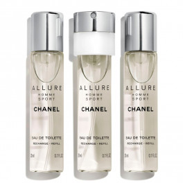 chanel allure homme sport woda toaletowa 20 ml   zestaw  