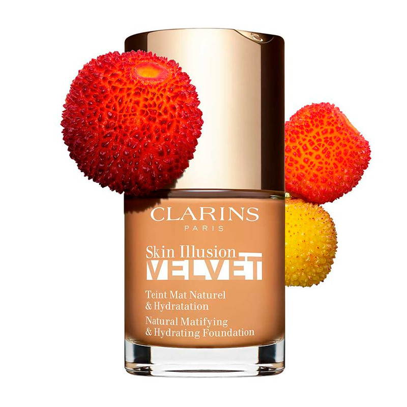 Clarins 114N Fluid Base Skin Illusion Velvet Makeup Matte Finish Serum