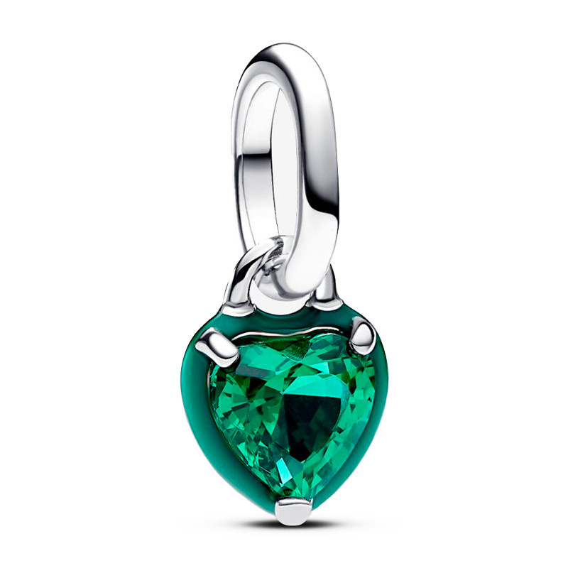 Pandora Charms Pandora ME Chakra Mini ciondolo ciondolo cuore verde 793042C03