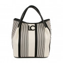 BOLSO SHOPPER EN CANVAS CON BANDOLERA