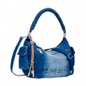 BOLSA ASTANA DENIM COM MEIO LOGOTIPO