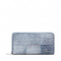 Braided denim effect purse