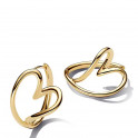 Organic Heart Shape Hoop Earrings 263807C00