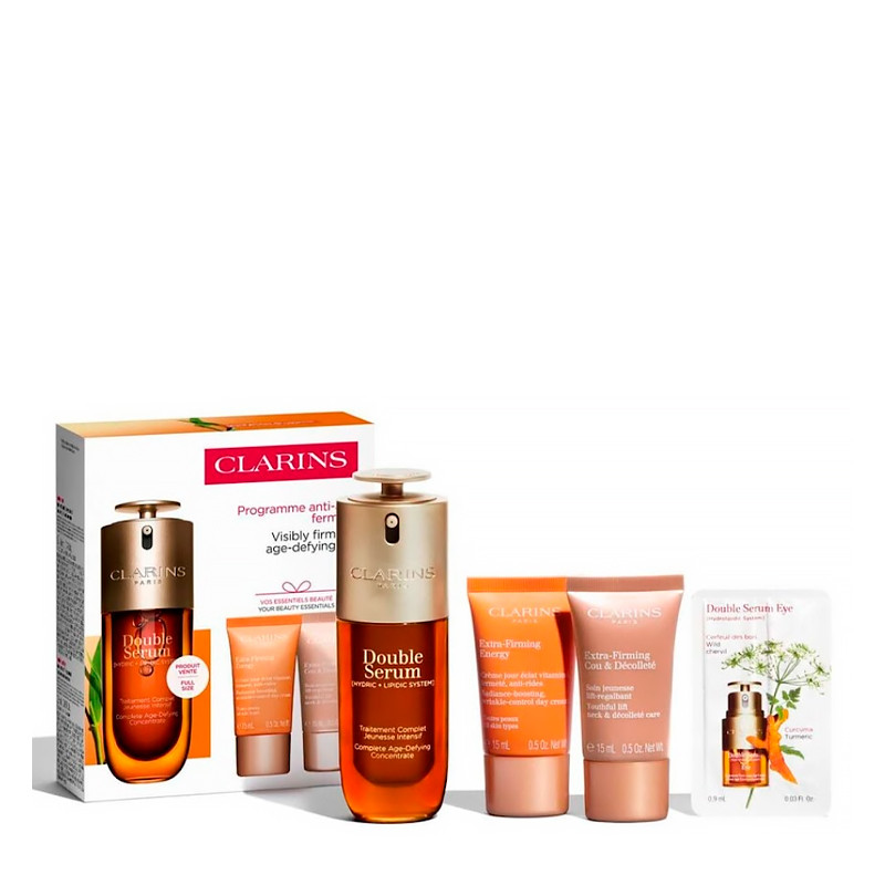 Clarins Women's Cream Face Skin Care Double Serum G9 & Extra Firming Set