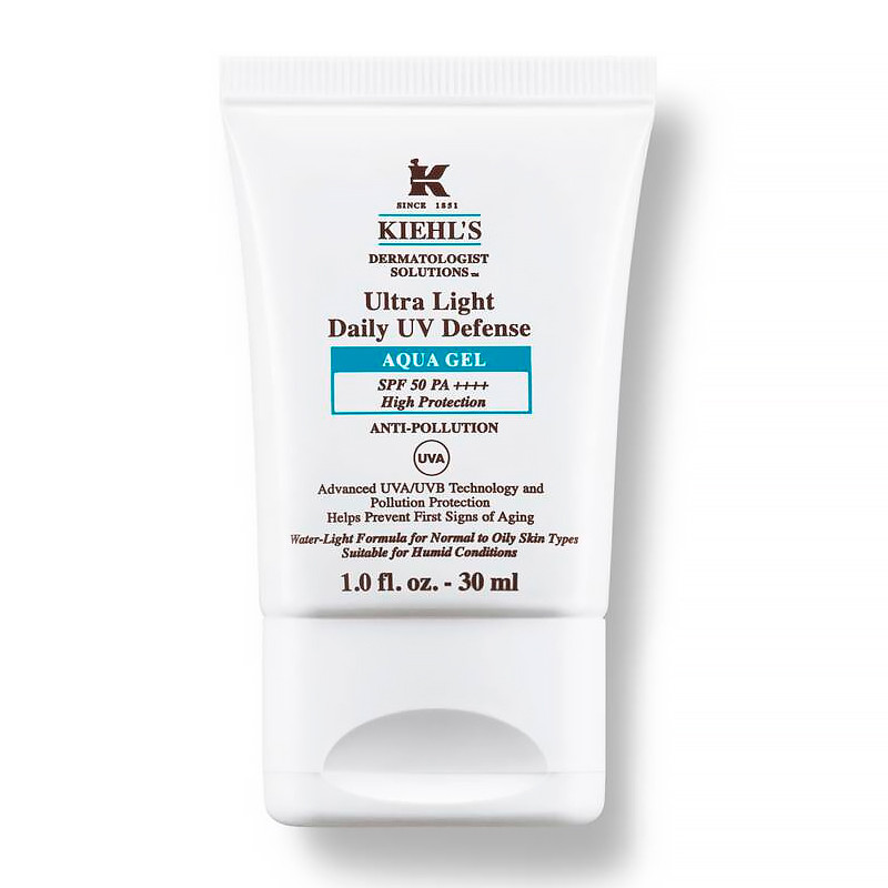 Kiehl's Creme Solari Viso Ultra Light Daily UV Defense Aqua Gel SPF 50 PA ++++ Protezione solare per pelle grassa