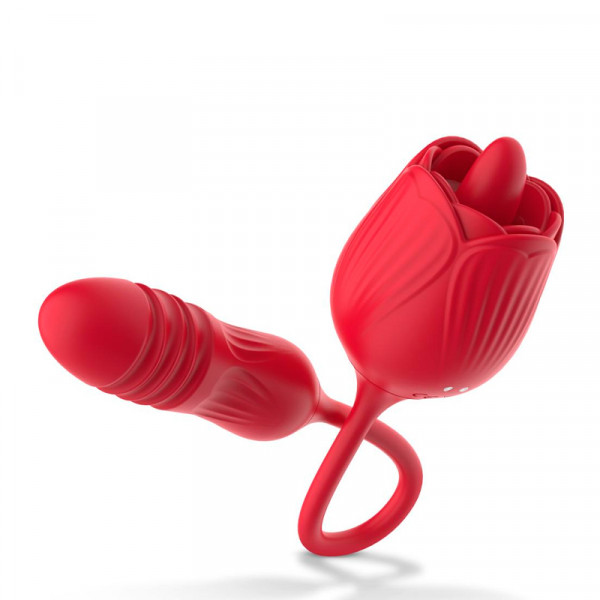 teazers-rose-vibrator-with-thrusting-dildo