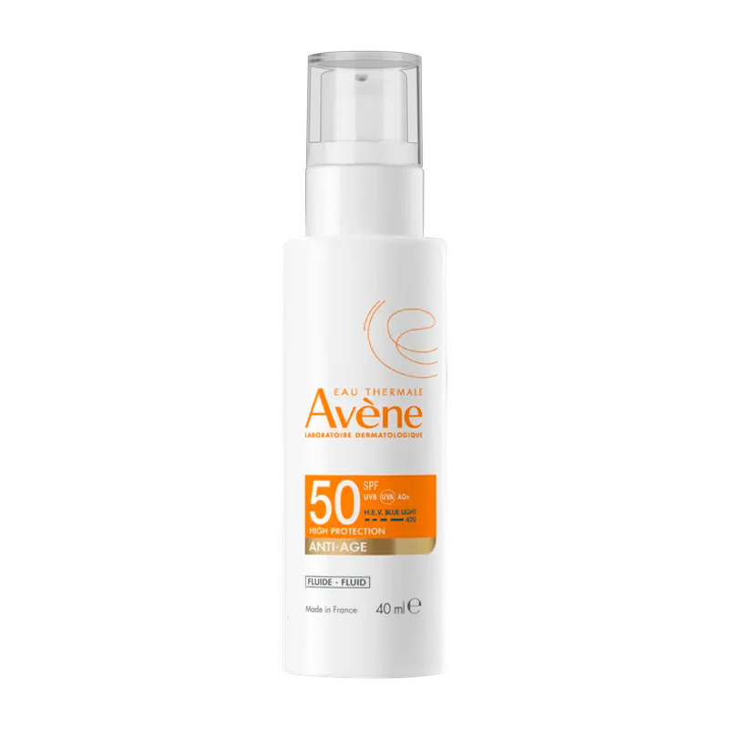 Avene Cosmética Facial Eau Thermale Spf50 Fluido antiedad SPF50