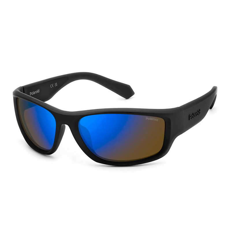 Polaroid Men's Black/Blue Sunglasses For Sunglasses Pld 2166/S Small