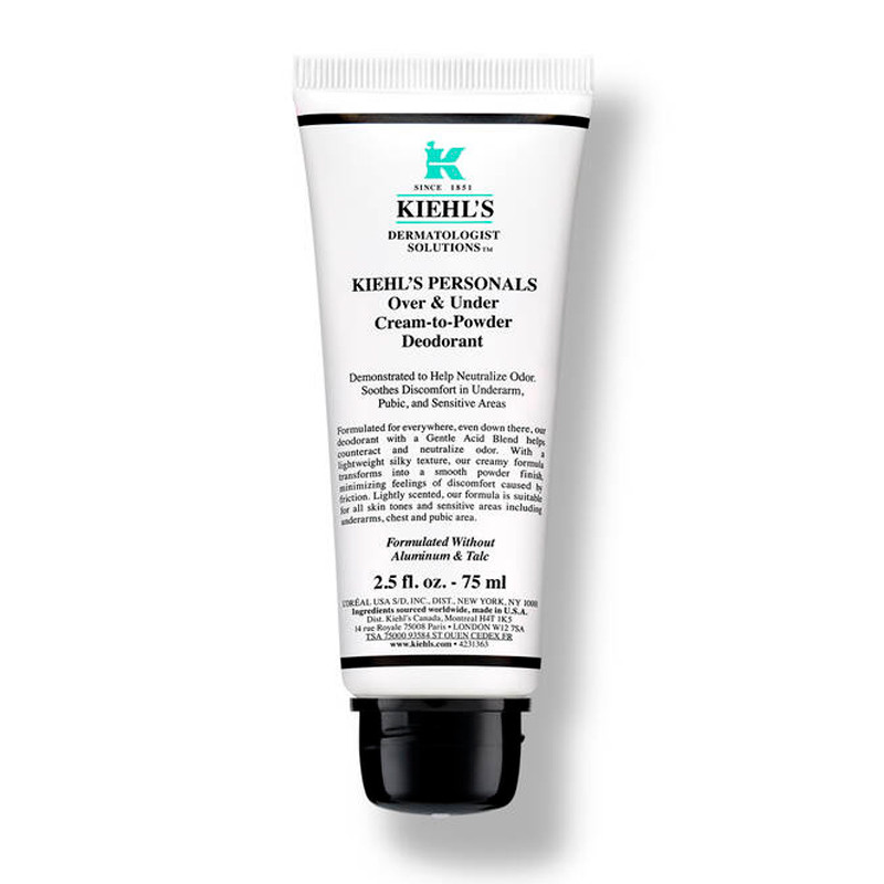 Kiehl's Trattamenti Corpo Personals Over & Under Cream-to-Powder Deodorante per zone intime