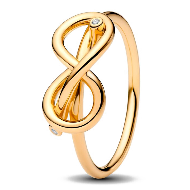 Pandora Gold/Light Rings Infinity Knot Ring 163759C01