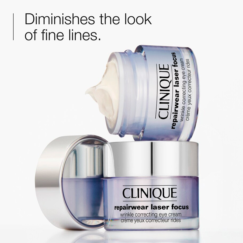 Clinique Repairwear Laser Focus Wrinkle Correcting Eye Cream Tratamiento Antiedad Contorno De Ojos – imagen 2