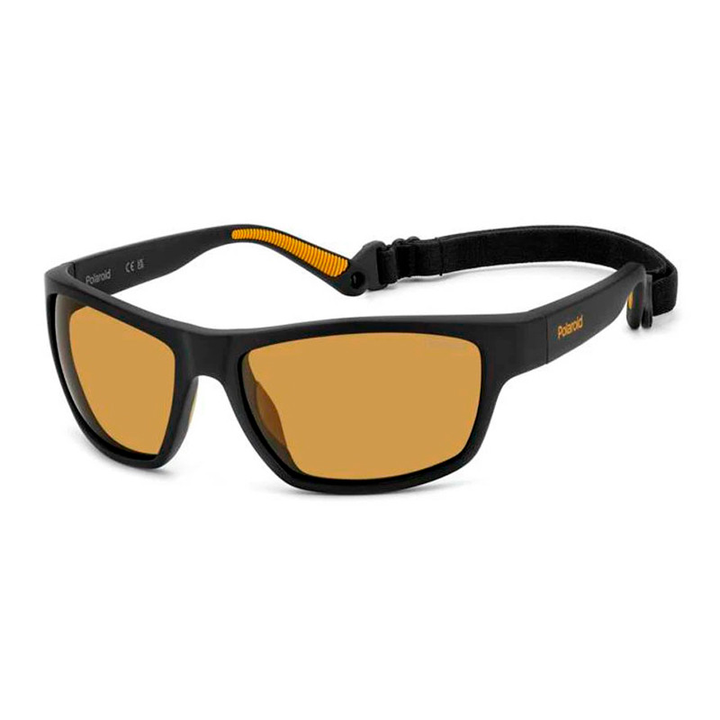 Polaroid Men's Black/Yellow Sunglasses For Sunglasses Pld 7037/S