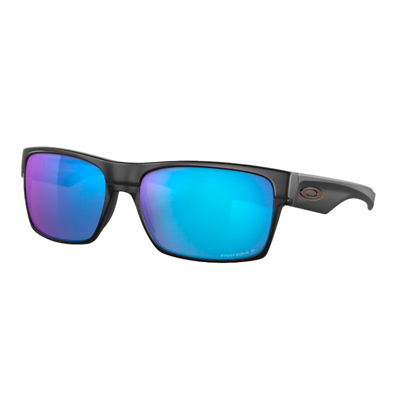 Oakley Man Sunglass TwoFace™ -  Frame color: Matte Black, Lens color: Prizm Sapphire Polarized