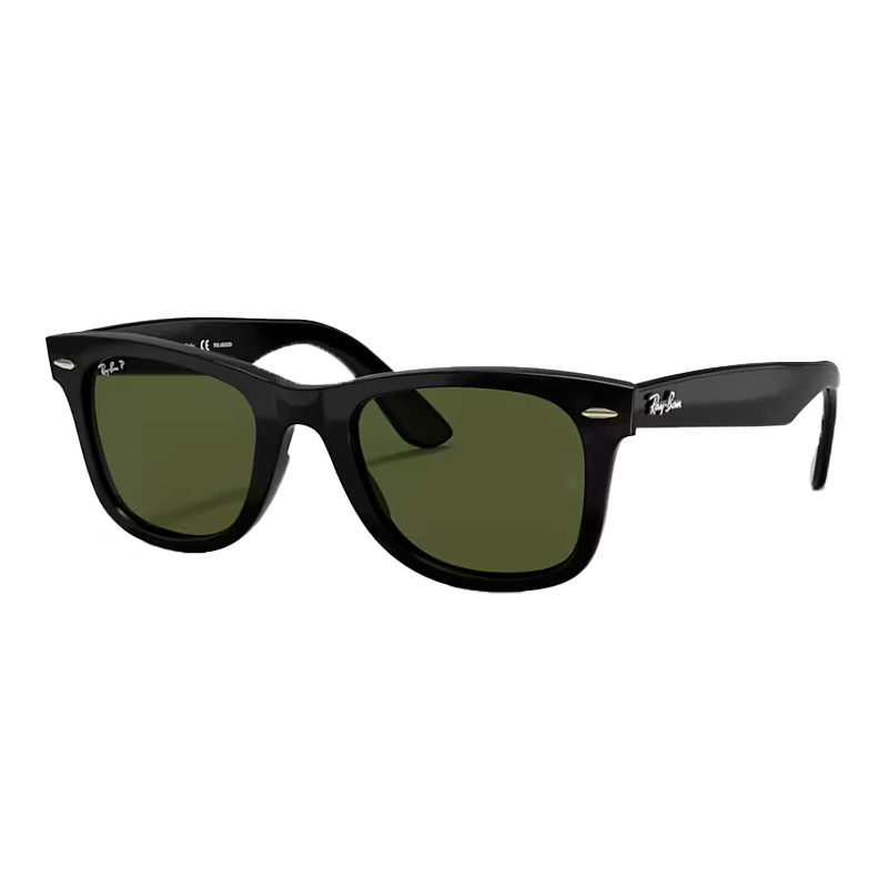 Ray-Ban Men's Black/Green Sunglasses For 0Rb4340 Wayfarer Sunglasses