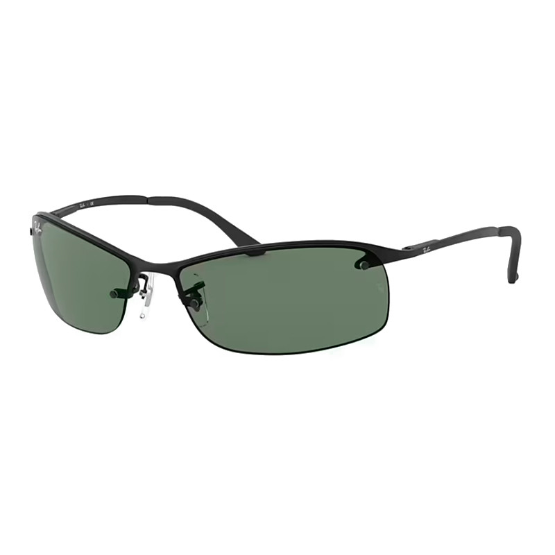 Ray-Ban Men's Black/Green Sunglasses For Sunglasses 0Rb3183