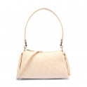 Convertible jacquard shoulder bag with logo