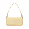 SCULPTED FLAP SHOULDER POUCH BAG