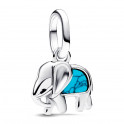 Charm MIni Colgante Elefante Azul 793858C01