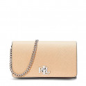 Textured leather crossbody bag