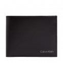 Leather wallet with bill compartment, coin purse and RFID protection