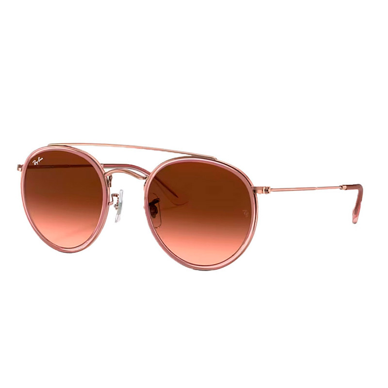Ray-Ban Women's Brown Sunglasses For 0Rb3647n Round Double Bridge Sunglasses