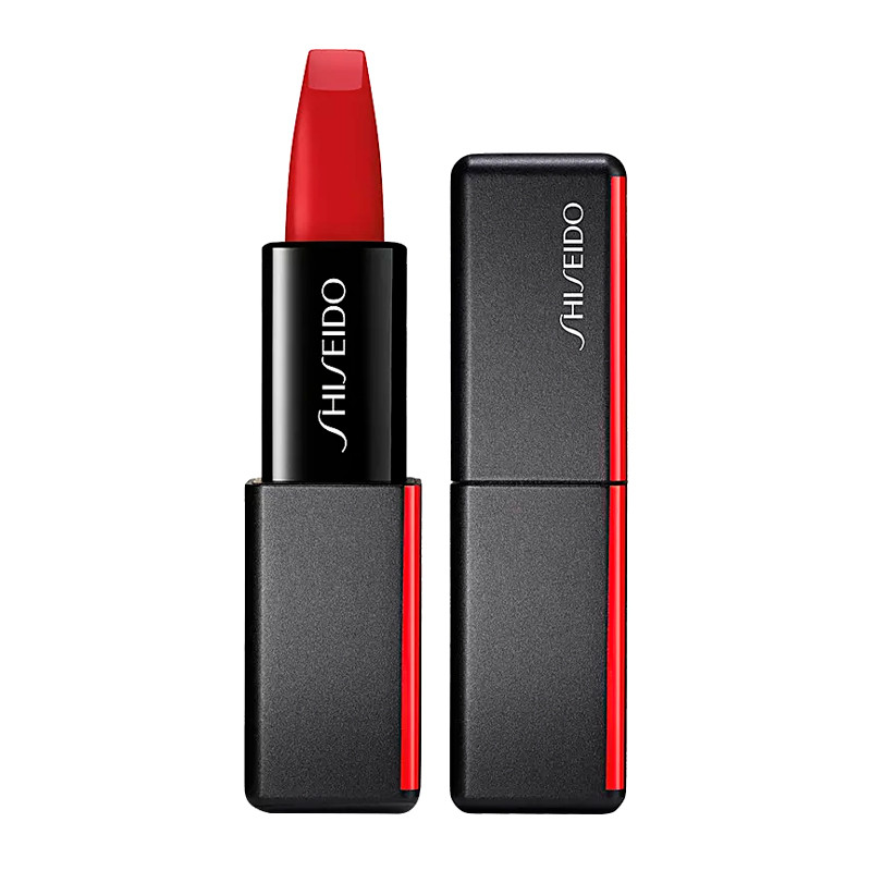 Shiseido Rossetti Modern Matte Powder Lipstick Rossetto ad alto impatto 516 EXOTIC RED